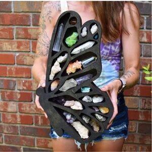 Butterfly Shaped Crystal Display Shelf